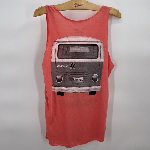 Pnutda Voltzwagon Type 2 Salmon Tank Top Lightweight Mens‎ Size Large-13Z - Picture 4 of 4